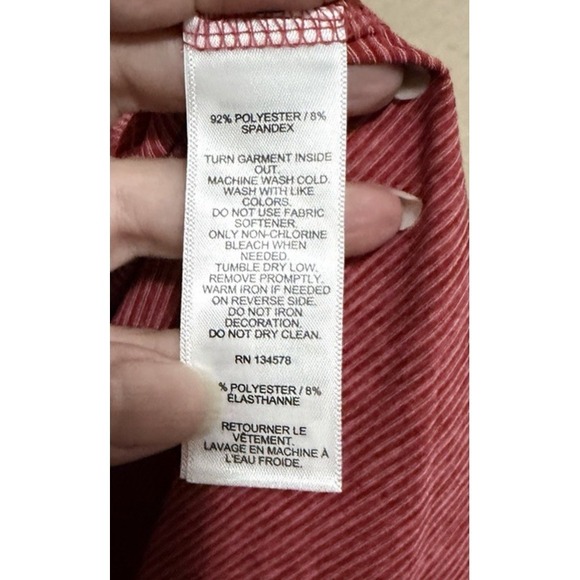 Vineyard Vines Polo Shirt Mens 2XL Red Stripe On The Go Sankaty Golf XXL - Picture 4 of 7